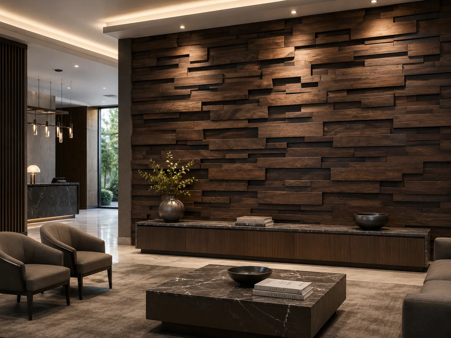 3D Akustik Ahşap Panel